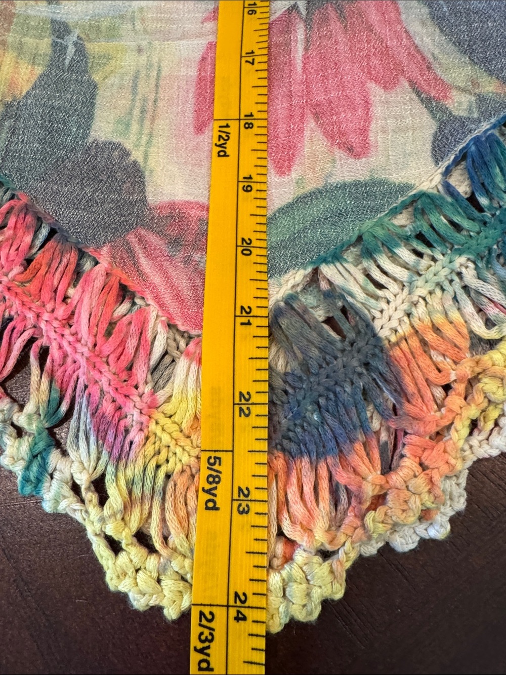 Dor Dor Boho Couture Multi-Color Crochet/Macrame Floral Top - Women's Size S - Picture 12 of 16
